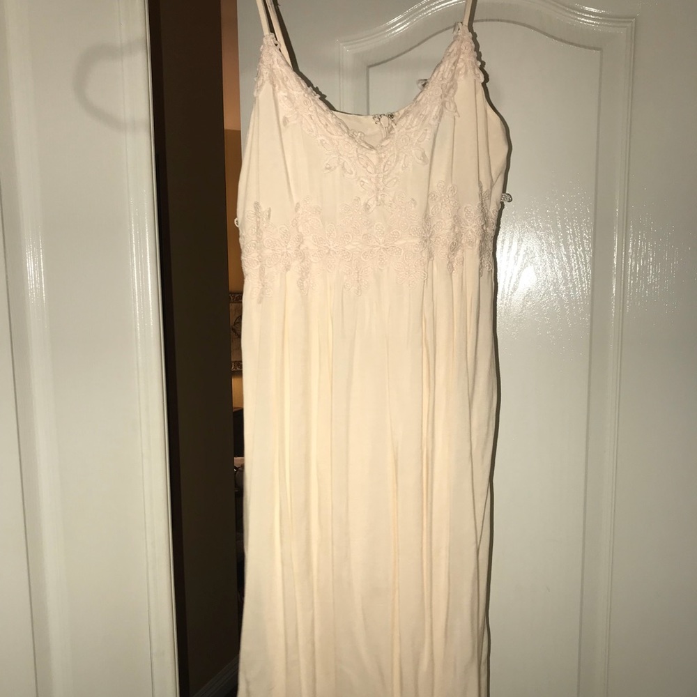 Blush midi dress
